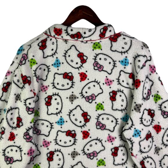 SANRIO/HELLO KITTY Plush Fleece Robe Womens Size M - Picture 5 of 9